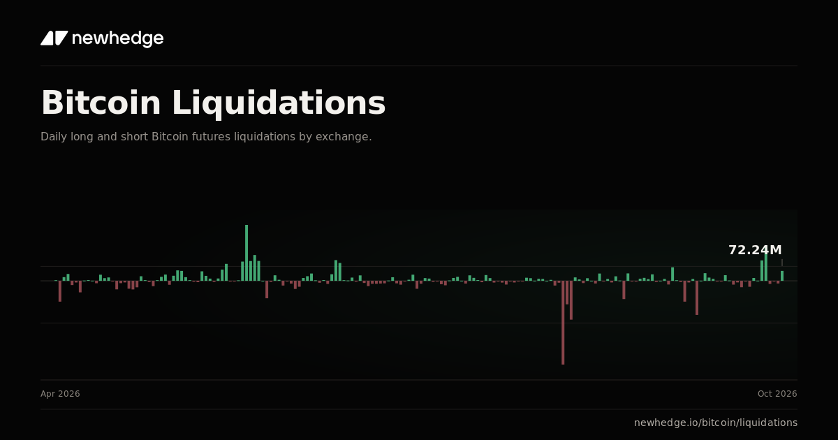 Bitcoin Liquidations Chart | Newhedge